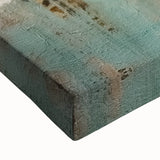 Close-up of abstract strokes wall art on stretched canvas, showcasing vibrant colors and dynamic brushwork, ideal for modern home decor enhancement.