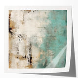 Abstract wall art print showcasing vibrant strokes in bold colors, perfect for modern decor. This glossy artwork adds a dynamic touch to any space.