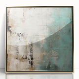 Framed abstract wall art featuring dynamic strokes in gold and black, perfect for modern decor, with a sleek acrylic front that enhances its visual appeal.