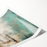 Colorful abstract strokes wall art print showcasing vibrant blues, yellows, and reds, perfect for modern home decor. Ideal for adding artistic flair to any room.