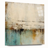 Abstract wall art design featuring vibrant strokes in blue, pink, and gold on acrylic glass, showcasing a modern aesthetic suitable for contemporary decor.