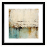 Abstract wall art featuring bold strokes in black and white, elegantly framed with a mat, ideal for modern decor. Perfect for enhancing living spaces or offices.