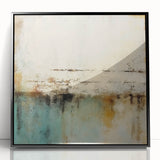 Framed wall art piece showcasing abstract strokes in bold black and white, designed to enhance modern interiors with a contemporary artistic touch.