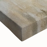 Close-up of abstract strokes wall art on stretched canvas, showcasing vibrant colors and fluid designs, perfect for modern home decor and artistic flair.