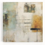 Abstract wall art featuring dynamic strokes in vibrant colors, showcasing a modern design on stretched canvas, perfect for contemporary home decor.