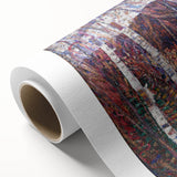 Modern Wall Art: Abstract Birch Forest in Vibrant Hues