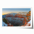 Stunning landscape print showcasing majestic cliffs with vibrant colors and intricate details, rolled for easy shipping in a protective cardboard tube. Ideal for home decor enthusiasts seeking nature-inspired art.
