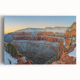 Stretched canvas depicting a breathtaking cliff landscape with vibrant colors, ideal for home decor and nature enthusiasts. Perfect for adding a serene touch to any room.