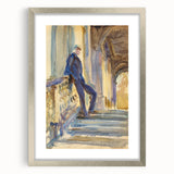 Romanticism Art: Sir Neville Wilkinson by Sargent Canvas Print