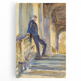 Romanticism Art: Sir Neville Wilkinson by Sargent Canvas Print