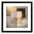 Luxury Abstract Bedroom Wall Art - Gold and Beige Canvas Print