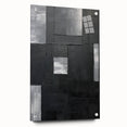 Framed Dining Room Prints - Black & Silver Textured Abstract Art