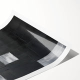 Framed Dining Room Prints - Black & Silver Textured Abstract Art