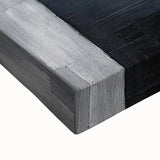 Framed Dining Room Prints - Black & Silver Textured Abstract Art