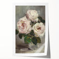 Soft Rose Elegance - Contemporary Floral Wall Art for Living Room