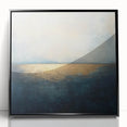 Framed Office Art - Abstract Blue & Gold Corporate Wall Decor