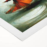 Abstract figurative wall art on rolled canvas, featuring vibrant colors and dynamic shapes, designed to enhance modern home decor. Perfect for artistic spaces.