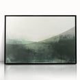 Framed acrylic wall art featuring an abstract landscape design in soft pastel colors, showcasing a modern aesthetic perfect for home decor. The artwork is presented in a sleek black frame, adding an elegant touch to any room's ambiance.