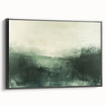 Framed abstract landscape wall art in a sleek black frame, showcasing vibrant colors and dynamic shapes, perfect for modern home decor and artistic expression.