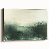 Framed abstract landscape wall art featuring gold accents on a textured canvas, showcasing a modern design that enhances contemporary decor. Ideal for living rooms or offices.