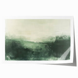 Vibrant abstract landscape wall art print showcasing bold colors and dynamic shapes, rolled for shipping in a protective cardboard tube, ideal for modern decor.