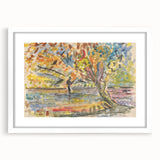 Expressionist Art: Fisherman by Arnold Peter Weisz-Kubínčan Print