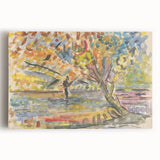 Expressionist Art: Fisherman by Arnold Peter Weisz-Kubínčan Print