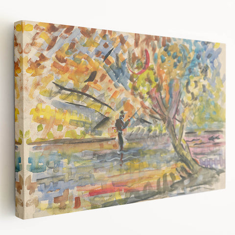 Expressionist Art: Fisherman by Arnold Peter Weisz-Kubínčan Print