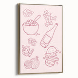 Framed canvas featuring a vintage poster art of a black and white landscape, ideal for bedroom wall decor.