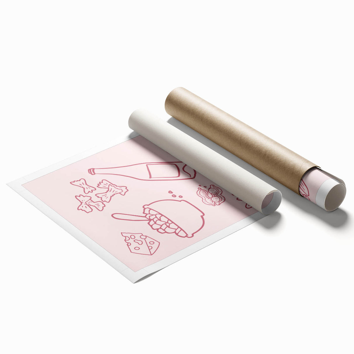 Extra large floral art on rolled print, featuring vibrant pink and green tones, ideal for classy bathroom wall art.