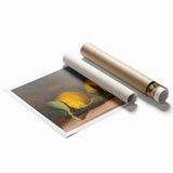 Extra large rolled print featuring a variety of vibrant colored fruits.