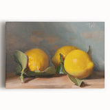 Black and white canvas print featuring an assortment of fruits, ideal for kitchen wall art.