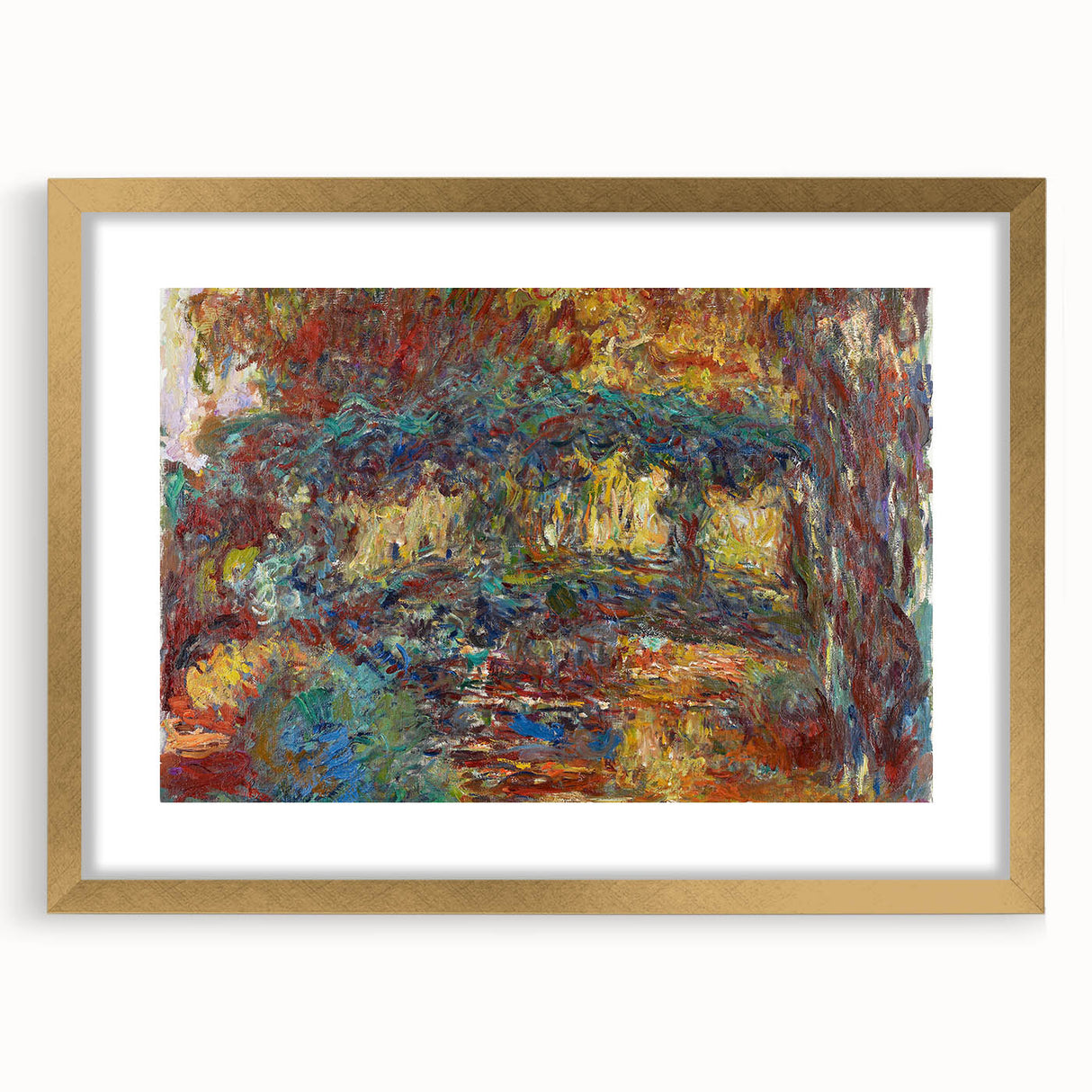 Claude Monet's The Japanese Footbridge - Impressionist Garden Art Print