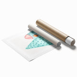 Girls Room Wall Art - Rocket & Tree Kids Room Art Prints