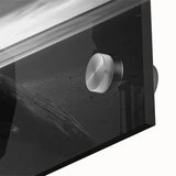 Close-up of an acrylic glass artwork depicting a serene beach landscape, showcasing vibrant colors and intricate details that emphasize the natural beauty of the scene. Perfect for coastal-themed decor.