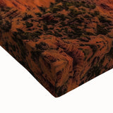 Close-up of a stretched canvas featuring vibrant landscape canyons with rich textures and earthy tones, perfect for enhancing home decor or art collections. Ideal for nature lovers seeking unique wall art.