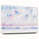 Minimalist Modern Wall Art - Bermuda Sky and Sea with Boats - Contemporary Art