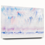 Minimalist Modern Wall Art - Bermuda Sky and Sea with Boats - Contemporary Art