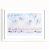Minimalist Modern Wall Art - Bermuda Sky and Sea with Boats - Contemporary Art
