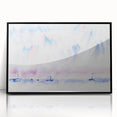 Minimalist Modern Wall Art - Bermuda Sky and Sea with Boats - Contemporary Art