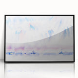Minimalist Modern Wall Art - Bermuda Sky and Sea with Boats - Contemporary Art