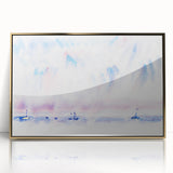 Minimalist Modern Wall Art - Bermuda Sky and Sea with Boats - Contemporary Art