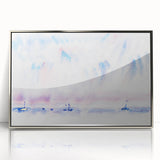 Minimalist Modern Wall Art - Bermuda Sky and Sea with Boats - Contemporary Art
