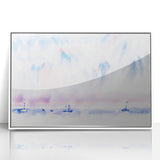 Minimalist Modern Wall Art - Bermuda Sky and Sea with Boats - Contemporary Art