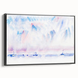 Minimalist Modern Wall Art - Bermuda Sky and Sea with Boats - Contemporary Art