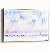 Minimalist Modern Wall Art - Bermuda Sky and Sea with Boats - Contemporary Art