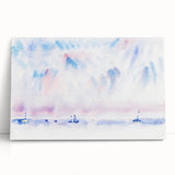 Minimalist Modern Wall Art - Bermuda Sky and Sea with Boats - Contemporary Art