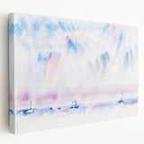 Minimalist Modern Wall Art - Bermuda Sky and Sea with Boats - Contemporary Art