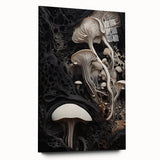 Large abstract wall art on acrylic glass, featuring swirling blue and gray tones, suitable for bedroom or dining room decor.