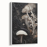 Extra large framed canvas featuring vintage poster art of natural elements in vibrant colors, ideal for living room decor.